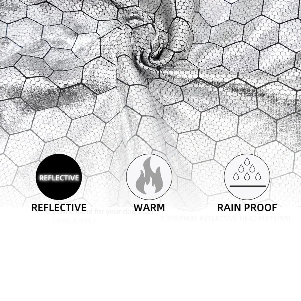 NWT Doglemi Fleece Lined Rainjacket Size Large